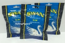 SWAN SLIM Paperless Filter Tips THREE BAG Approx. 200ct each/ 600 Count total