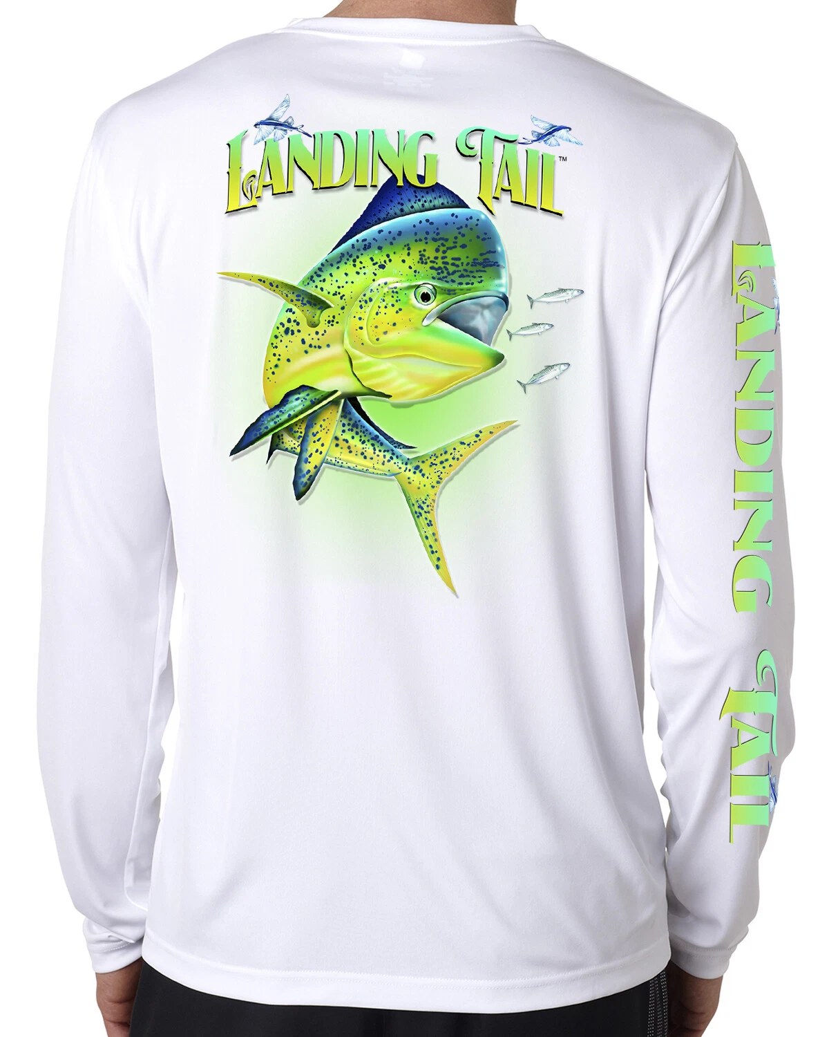 Landing Tail T shirt long sleeve microfiber saltwater fishing uv 50 Performance