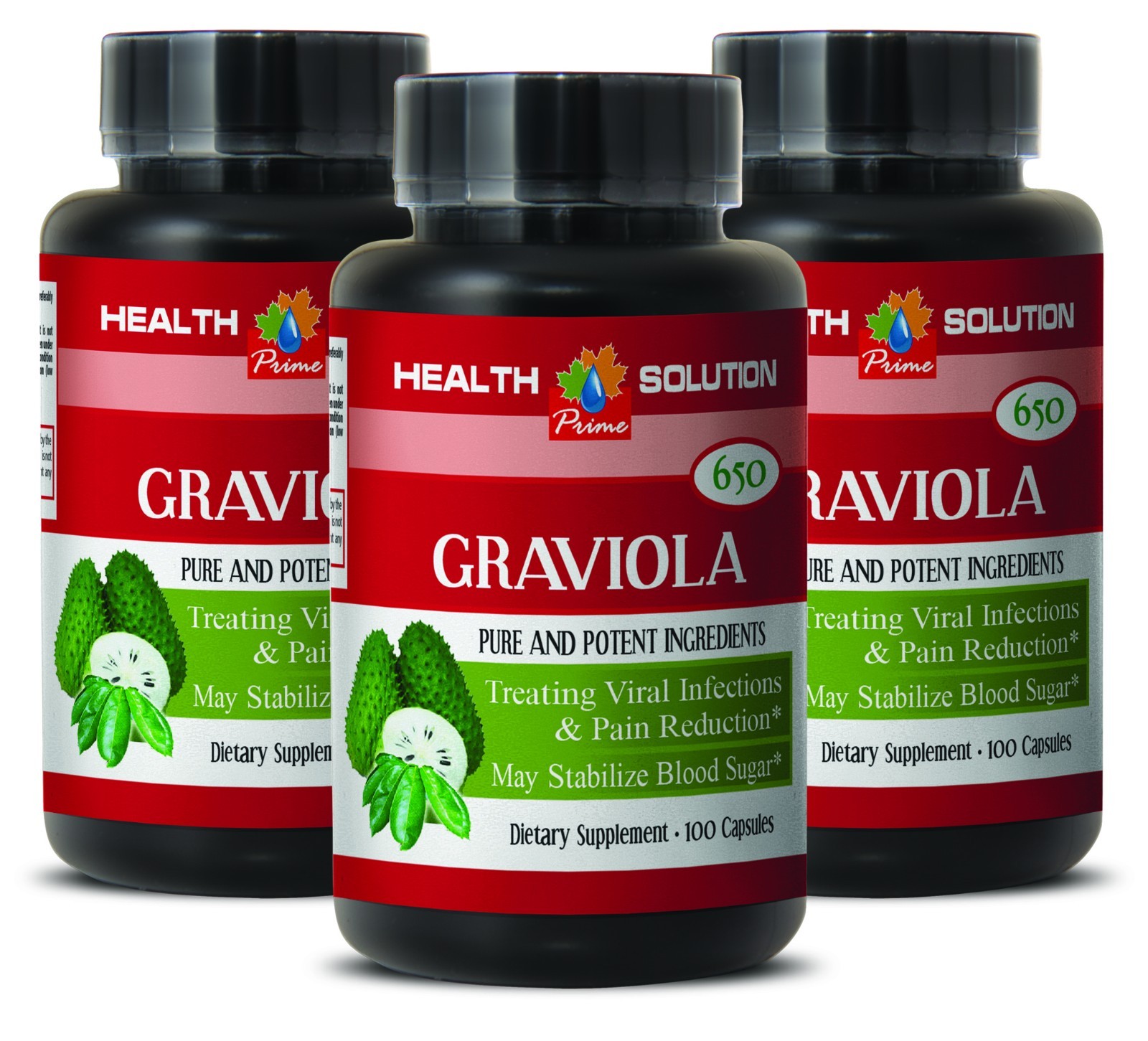 balance de nutrientes - Extracto de hoja GRAVIOLA 650 mg - Evacaciones intestinales regulares -3