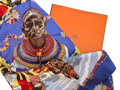極美品 HERMES エルメス スカーフ カレ90 AFRICA アフリカ エルメス