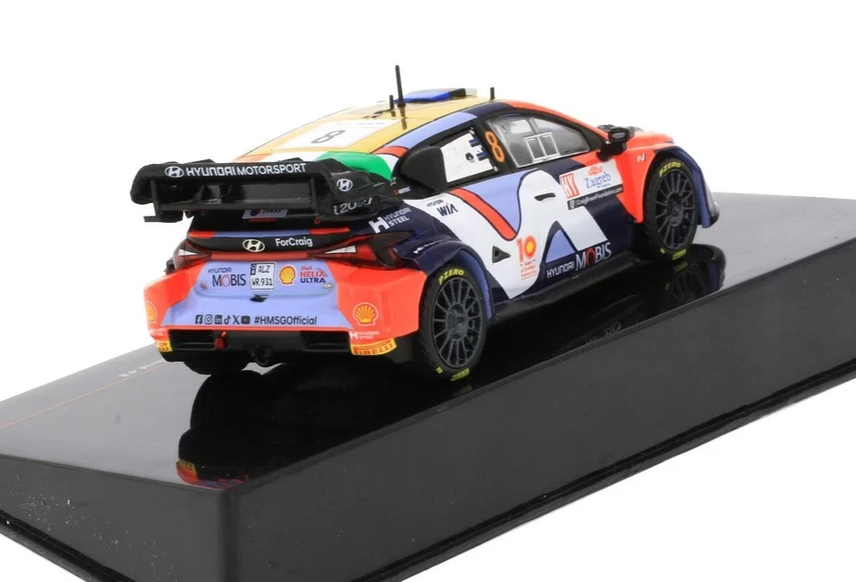 IXO 1:43 MODELLINO AUTO HYUNDAI i20 N RALLY1 WRC OTT TANAK #8 RALLY CROAZIA 2024 - Immagine 4 di 4