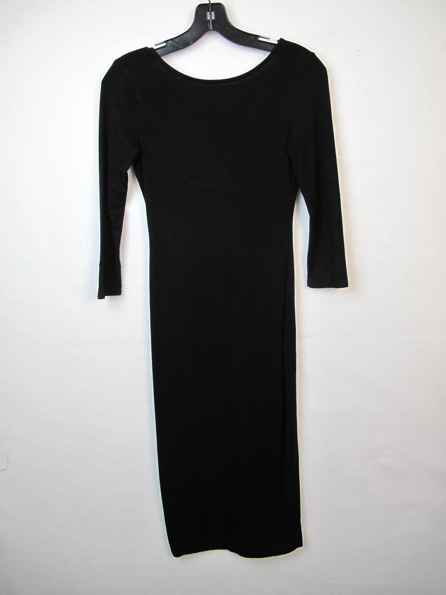 low back midi bodycon dress Low Back Midi Fishtail Dress main image 1