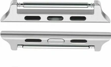 ALADRS Watch Band Connector Kit Compatible Apple Watch Adapter 38mm 40mm Silver