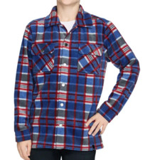 NEW Quiksilver Youth Snap Button Fleece Shirt Jacket Size Large 14/16