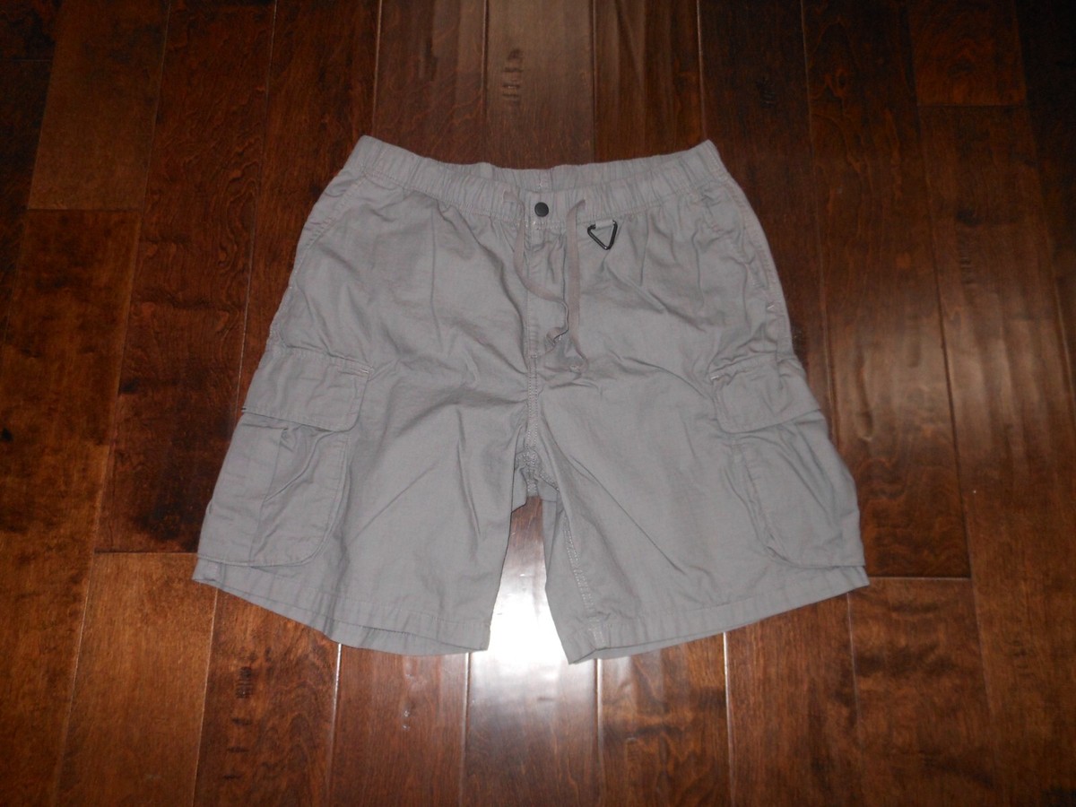 H&M Relaxed Fit Knee Length Ripstop Elastic Waist Drawstring Cargo Shorts  Size M