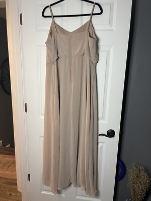 Birdy grey bridesmaid dress xxl taupe sleeveless