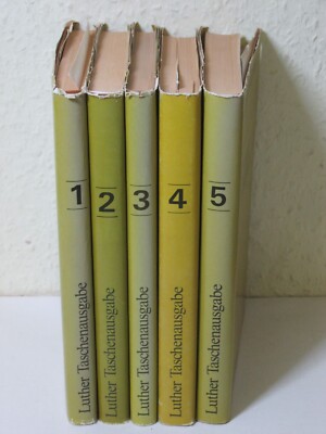 Martin Luther - MartinTaschenausgabe Auswahl in 5 Bd. Beintker Junghans Kirchner