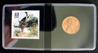 1965-P BU Lincoln Memorial Cent & Vietnam War Stamp Commemorative Set in Sleeve