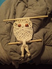 macrame owl wall hanging handmade