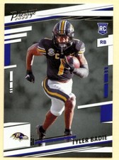 2022 Panini Prestige Football Tyler Badie Rookie card #377 Baltimore Ravens