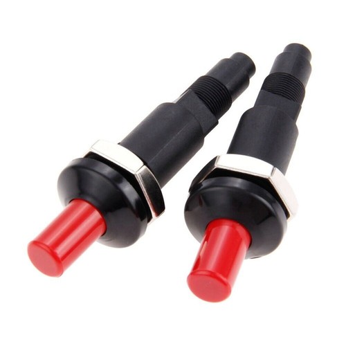 2-Pack AA Battery Igniter Button Caps For BBQ Gas Grill - Black Plastic, 3.12cm 2 thumbnail image