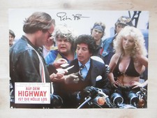 Peter Fonda Autogramm signed A4 Kinoaushangbild "Auf Dem Highway... los"