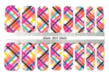 Dreaming of Summer Colorful Nail polish strips / Nail Wraps / Nail Stickers