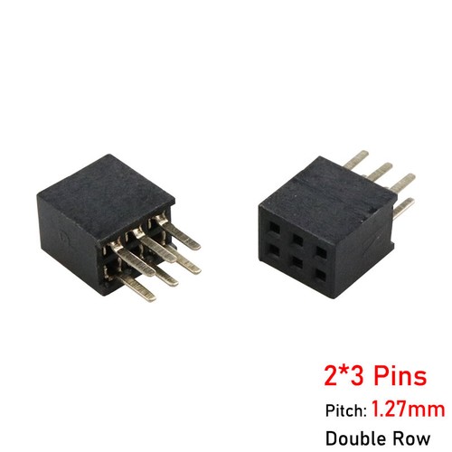 1.27mm Pitch 2P - 40P PCB Male / Female Pin Header Single / Double Row Connector - Picture 24 of 44