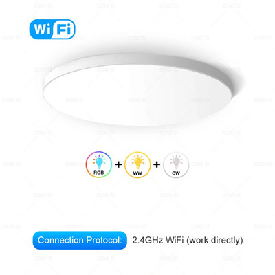 Tuya Zigbee Smart LED Ceiling Lamp Wifi Room Decor RGBCW Ceiling Light App Voice