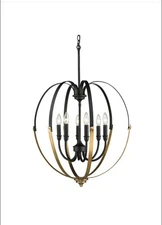 Millennium Lighting 6 Light 24" Wide ChandelierModel:446-MB/HBZ