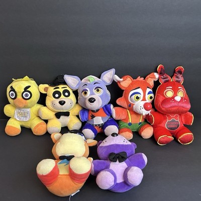 Five Nights at Freddys Plush Lot Freddy Bonnie Chica Foxy Roxy Security Breach