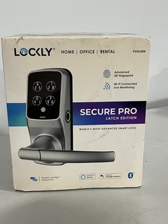 Cierre de palanca controlado por aplicación móvil WiFi inteligente níquel satinado Lockly Secure Pro m 6s