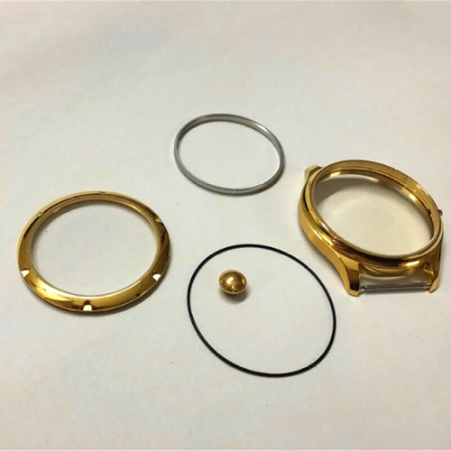 316L 18K Stainless Steel Gold Watch Case Kit For ETA 6497/6498 ST36 Movement - Picture 9 of 10
