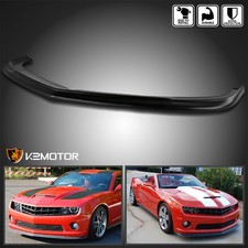 Fits 2010-2013 Chevy Camaro V8 Front Bumper Lip Chin Spoiler Splitter Trim Black