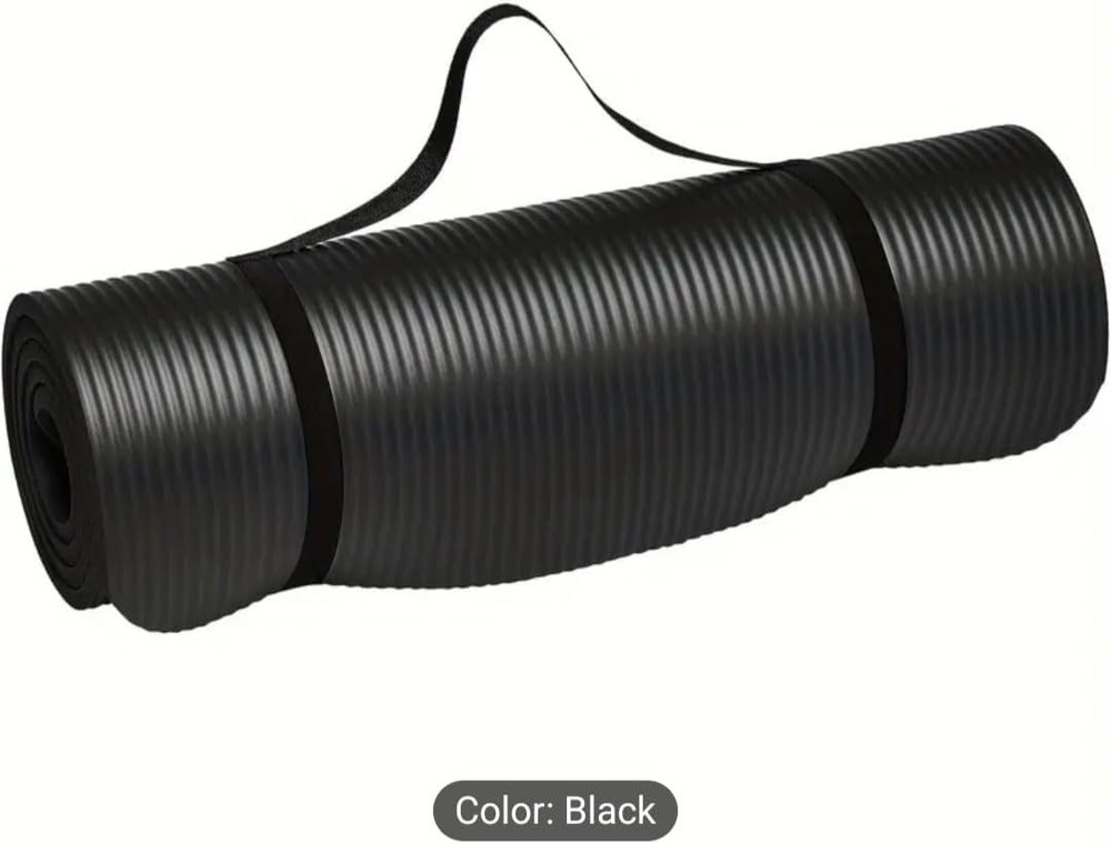 Non-Slip Yoga Mat with Convenient Carrying Strap