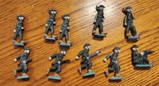 Vintage Miniature Figures Lead Toy Soldiers WWII Army Men Lot 10 Barclay 