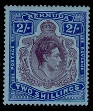 BERMUDA GVI SG116df, 2s GASH IN CHIN variety, M MINT. Cat £850.