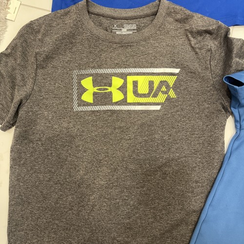 Lot of 4 Boys Youth Under Armour Heat-Gear T-Shirts Size YMD - Picture 5 of 9