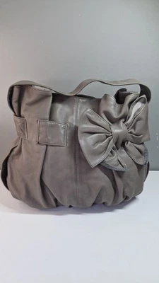 Ted Baker soft Leather mink Shoulder Handbag Bow vgc Y2K - Image 1 of 4