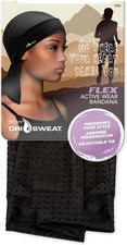 Flex Active Wear Mesh Bandana , Black, 0.2 X 6.5 X 5 Inches