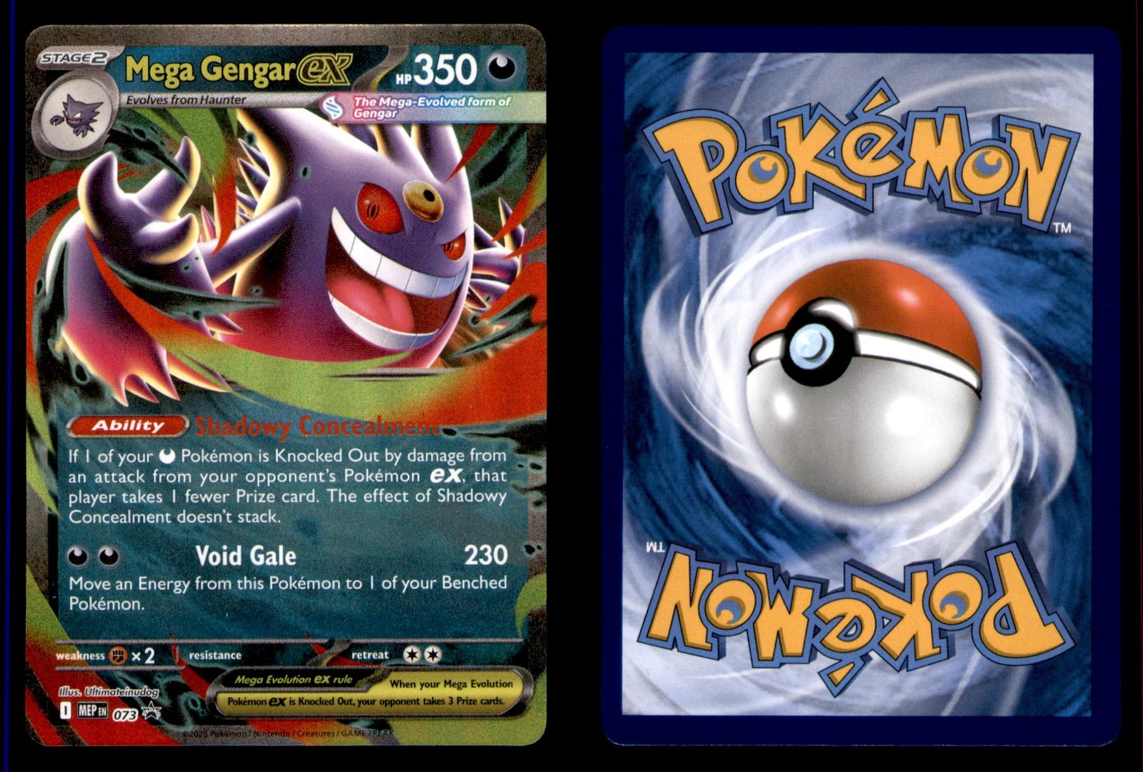 Pokemon ME: Mega Evolution Promo Mega Gengar ex 073 Holo 2025 Promo