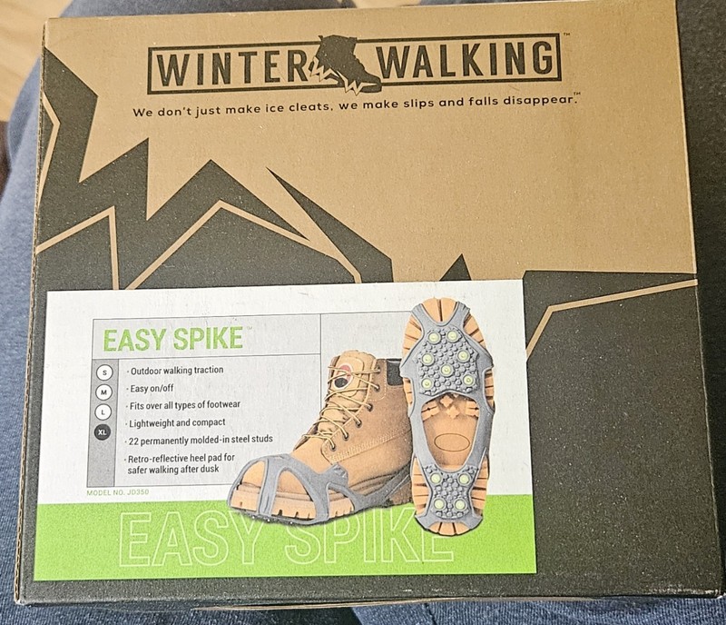 Winter Walking "Easy Spike" Ice Cleats Size XL - BRAND NEW
