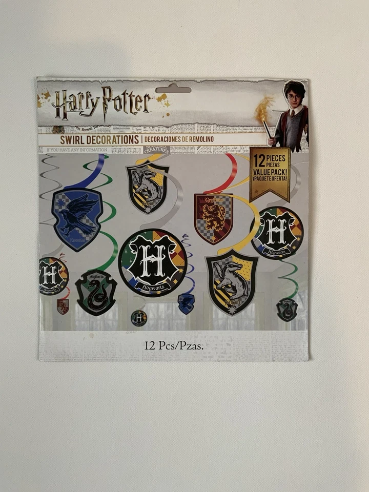 Harry Potter Lote De 2 Kit De Decoración De Fiesta y Remolino Decoraciones Casas Hogwarts Foto 4 de 4