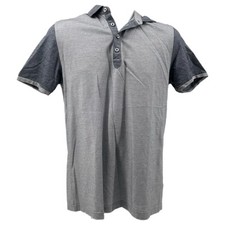 Hart Schaffner Marx Blue Classic Short Sleeve Polo Shirt  Size S