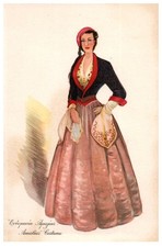 Amalia s Costume Greek Traditional Dress Cultural Attire Vintage Postcard