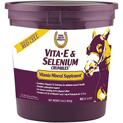 Farnam Horse Health Vita E & Selenium Crumbles, Supports Muscle & Antioxidant