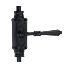 Signature Ironmongery Lever Handle Door Iron Cremone Bolt Hardware Black Powder