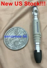 US  Doctor Who 10th Metal Tactile Sonic Screwdriver Prop Replica Extendable Toy