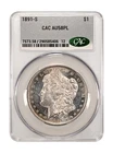 1891-S Morgan Silver Dollar - CACG AU58PL (Looks UNC) GORGEOUS PL 𝑪𝑨𝑪 POP. 1!