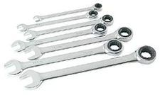 Titan SAE Ratcheting Combination Wrench Set, 7 pc