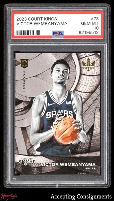 2023-24 Court Kings #73 Victor Wembanyama RC Rookie PSA 10 GEM Spurs