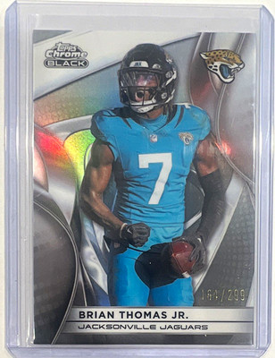 Topps 2025 Chrome Black Brian Thomas Jr. #47 Jaguars Refractor 164/299