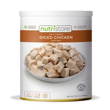 Nutristore Freeze Dried Diced Chicken Emergency Food Supply Survival Storage