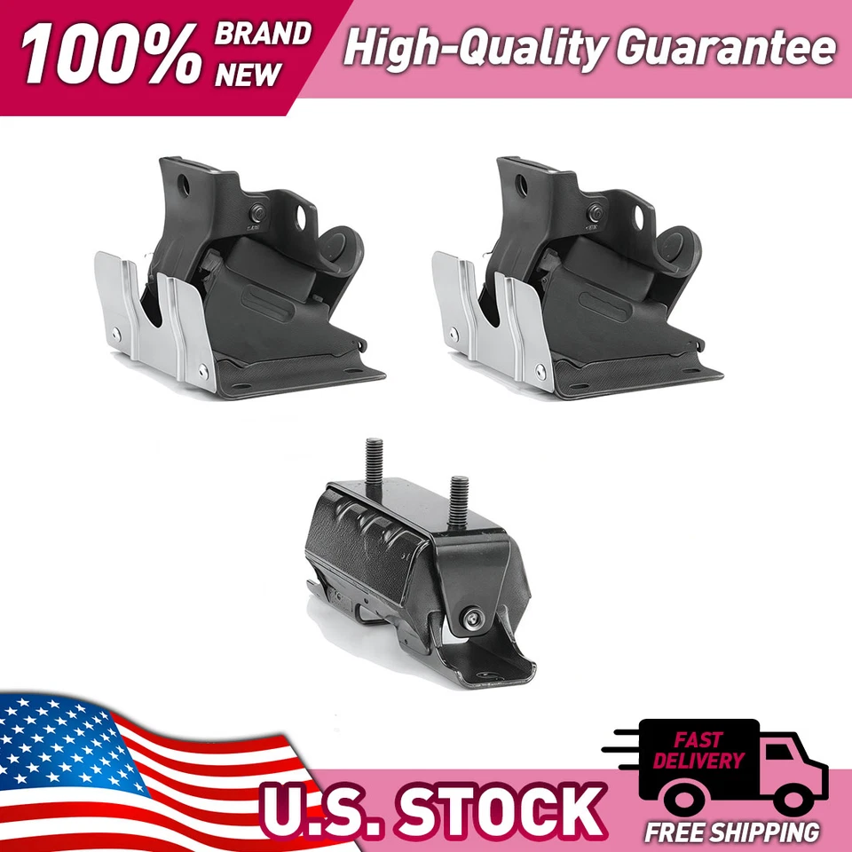 Engine Motor Mount Kit for Chevrolet Suburban 1500 2000-2006 5.3L V8 - Image 2 of 4