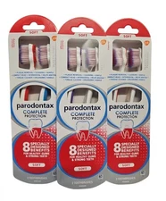 3 Pack Paradontax Complete Protection Soft Manual Toothbrush Healthy Gums 2/Pack