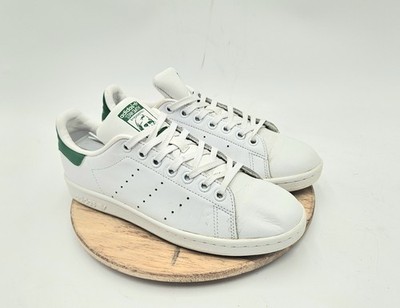 Adidas Originals Stan Smith Lo White Leather Green Sz 6 M20605