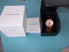 Orologio Donna Emporio Armani Oro Rosa Perfettamente Funzionante Ottime Condizioni