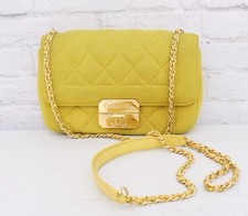 Chanel Mini Chic With Me Flap Yellow Jersey 2014 Karl Lagerfeld Entrupy Serial
