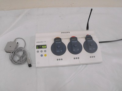 Philips Avalon CTS #M2720 Docking Station w ECG, US, TOCO Probes #2