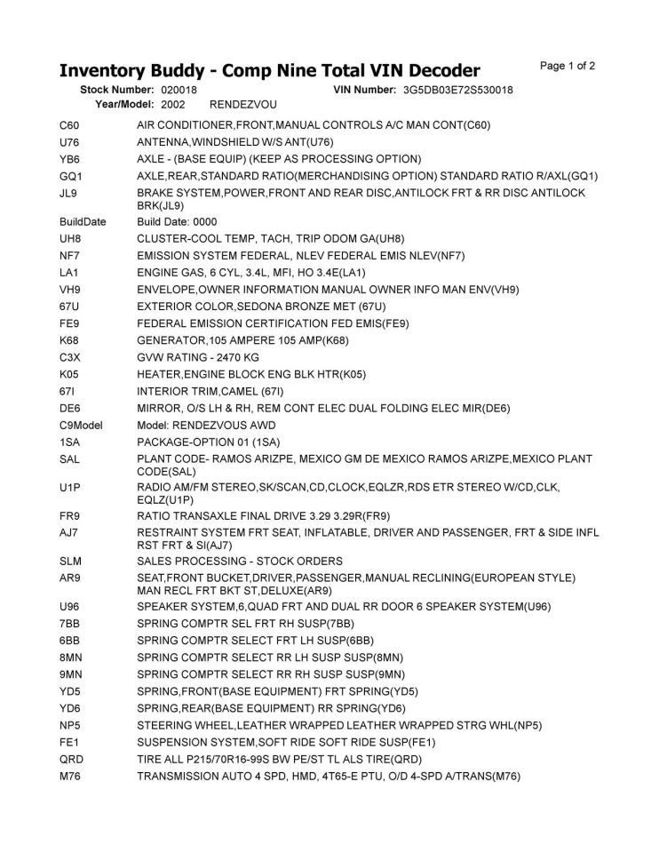 Transfer Case 3.5L Fits 02-06 RENDEZVOUS 367273 — 第 2/4 张图片